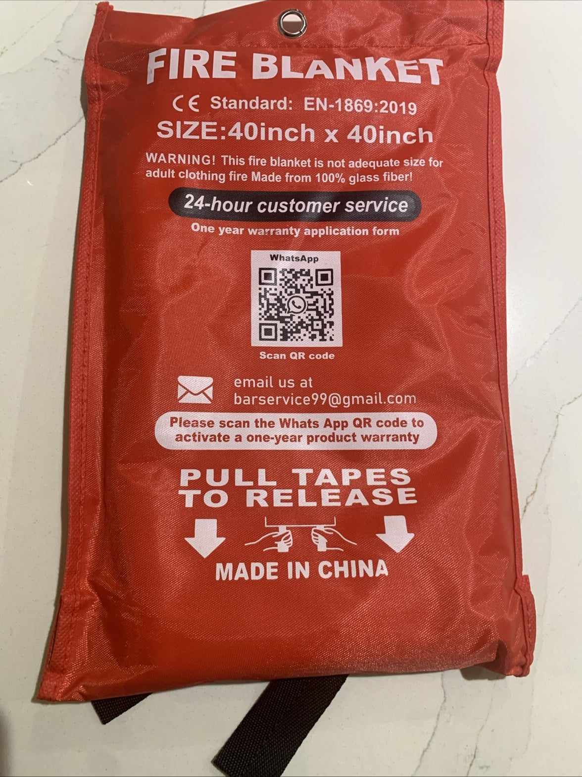 40x40 Fire Blanket - Five Man Brand0