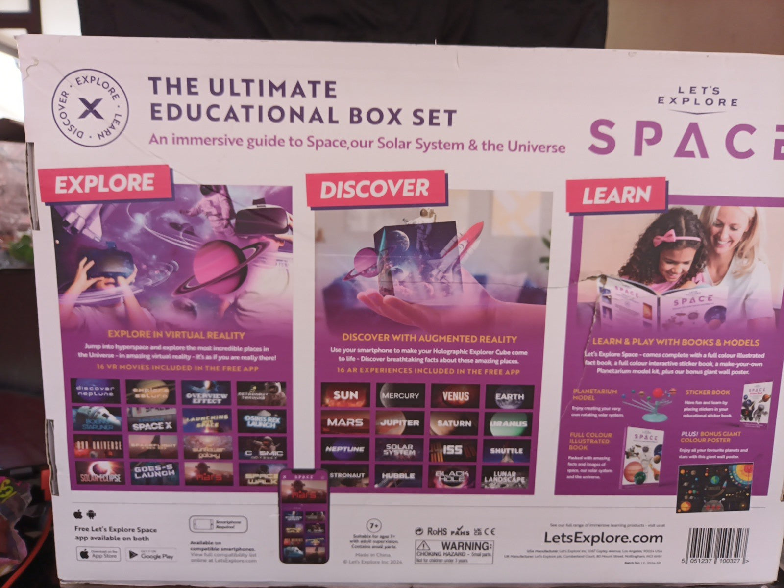 Let's Explore VR Headset Space Edition for Kids - STEM Gift Box Brand4