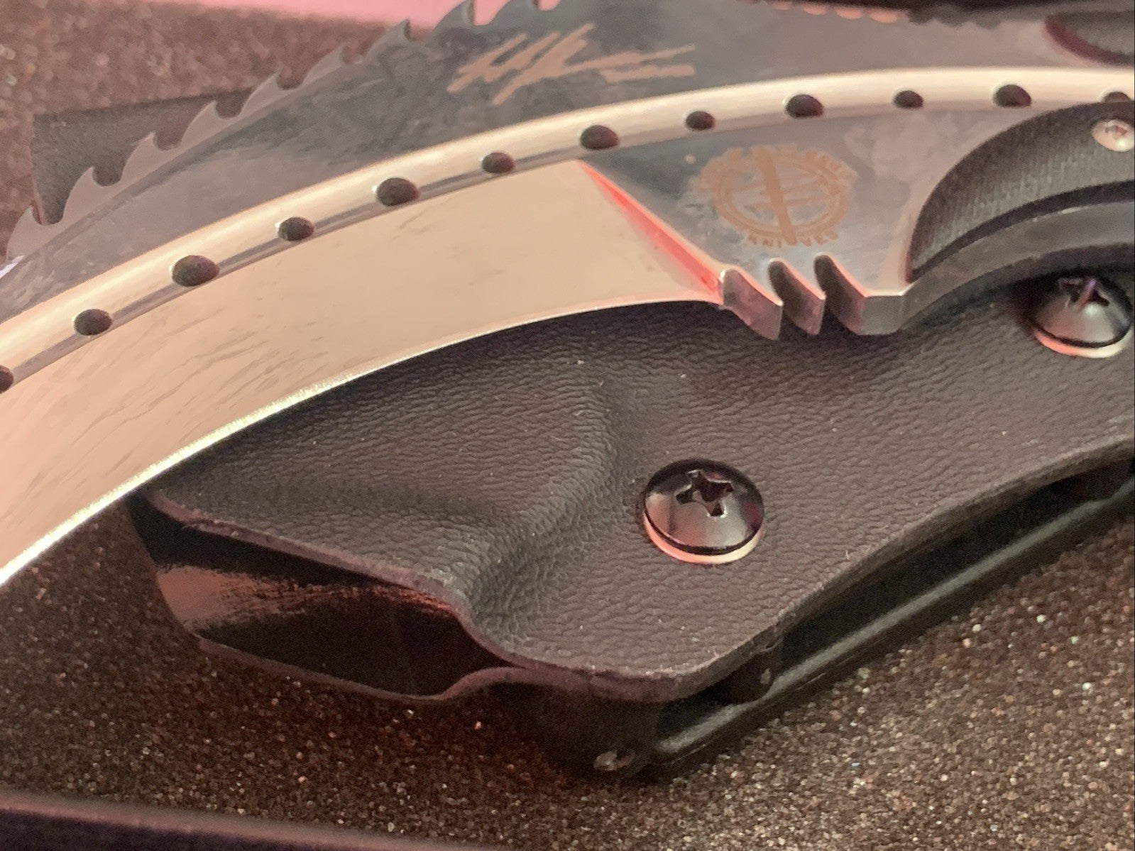Karambit Claw Fixed Blade Knife FULL TANG Survival Hunting with Kydex Sheath3