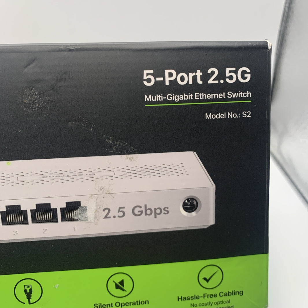 BrosTrend 5-Port 2.5G Muti-Gigabit Ethernet Switch Model No: S2 Plug&Play Silent1