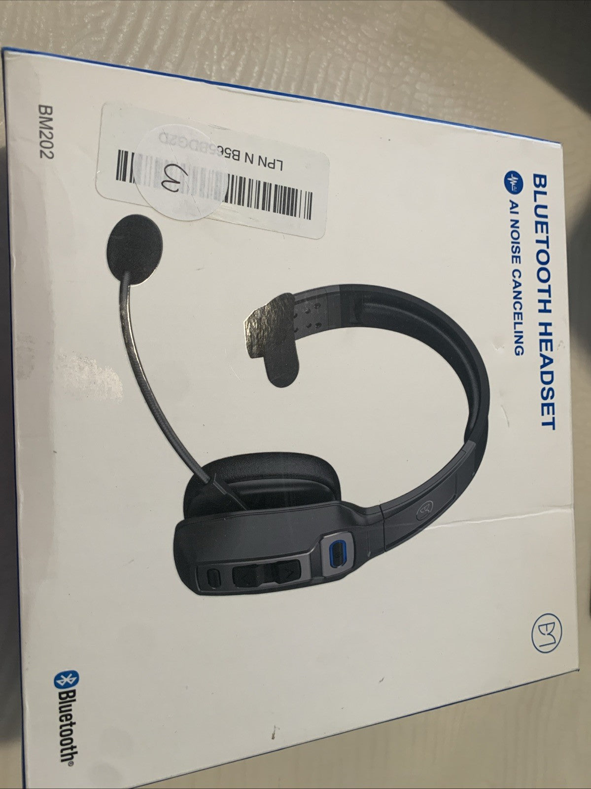 AI Trucker Headset Wireless Bluetooth 5.2 Noise Cancelling Mic For Phones PC US0