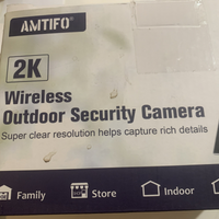 Amtifo Security Camera Wi-Fi & Sola Powered 360 Pts, 2K Image, Person Detection1