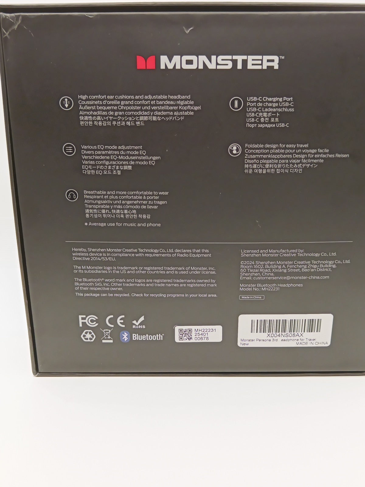 Monster Persona 3rd ANC Active Noise Canceling Headphones 70 Hours Playtime4