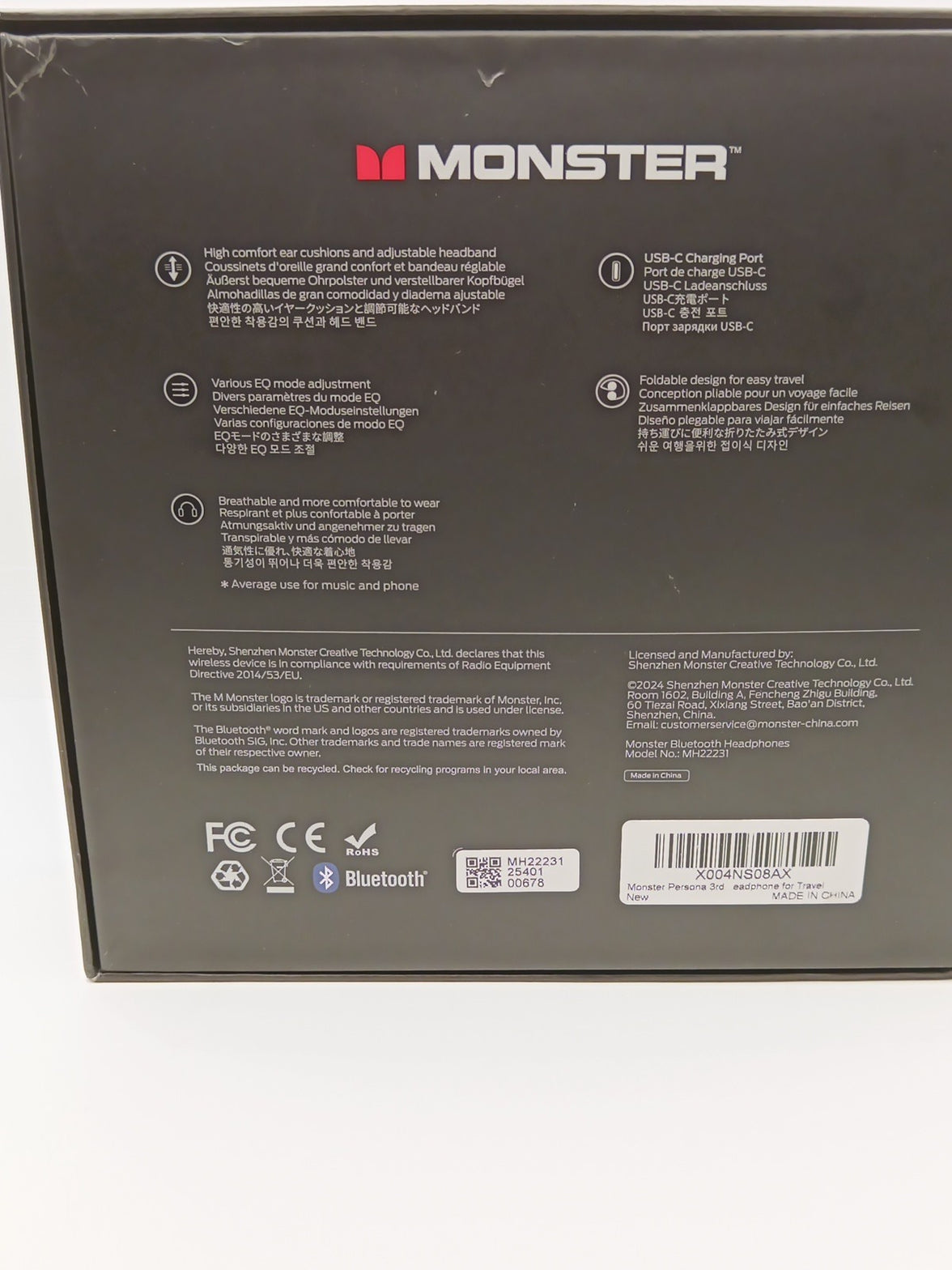 Monster Persona 3rd ANC Active Noise Canceling Headphones 70 Hours Playtime4