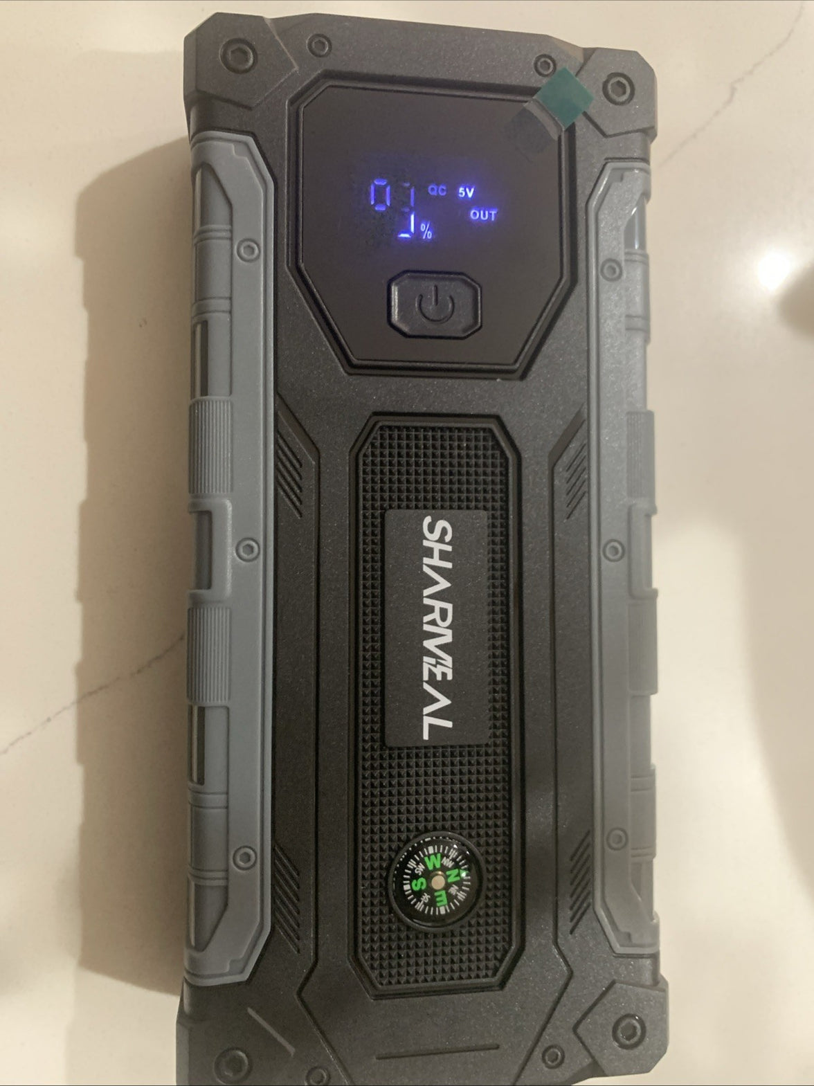 Sharmeal 3000A Car Jump Starter Battery Pack for 9.0L Gas Engines LED LIGHTS0