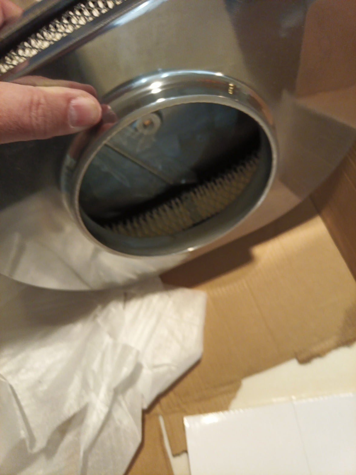 Air Cleaner 12 Inch Oval Half Finned Aluminium + Element Suit 4 Barrel Hot Rod8