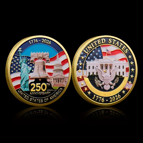 250 American Anniversary Challenge Coin0