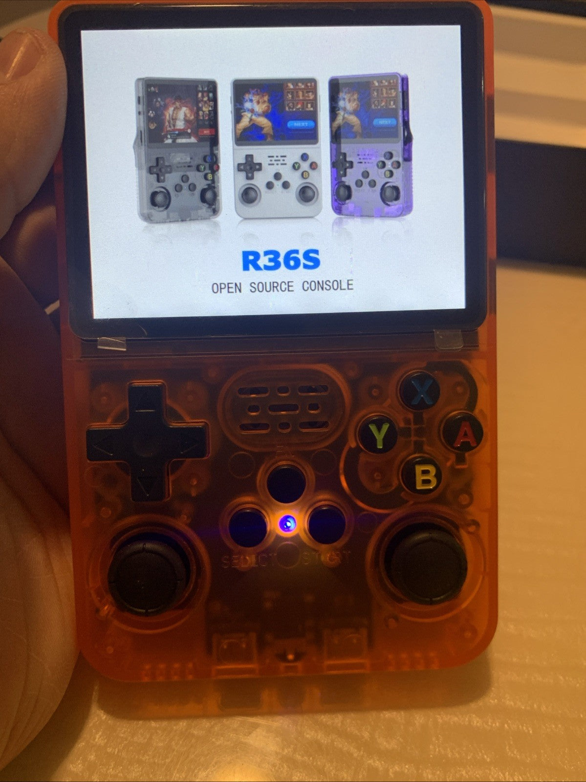R36S Handheld Game Console 640x480 Quad-Core ARM 1GB RAM Purple 64 Gb TF Card11