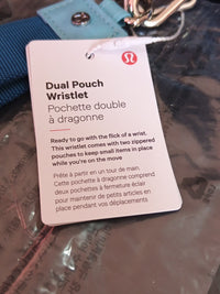 Lululemon Dual Pouch Wristlet PDGR VPOR Blue NWT One Size8