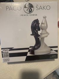 Nutt Heads Paco Sako Peace Chess Set Strategy Board Game Black & White NEW0
