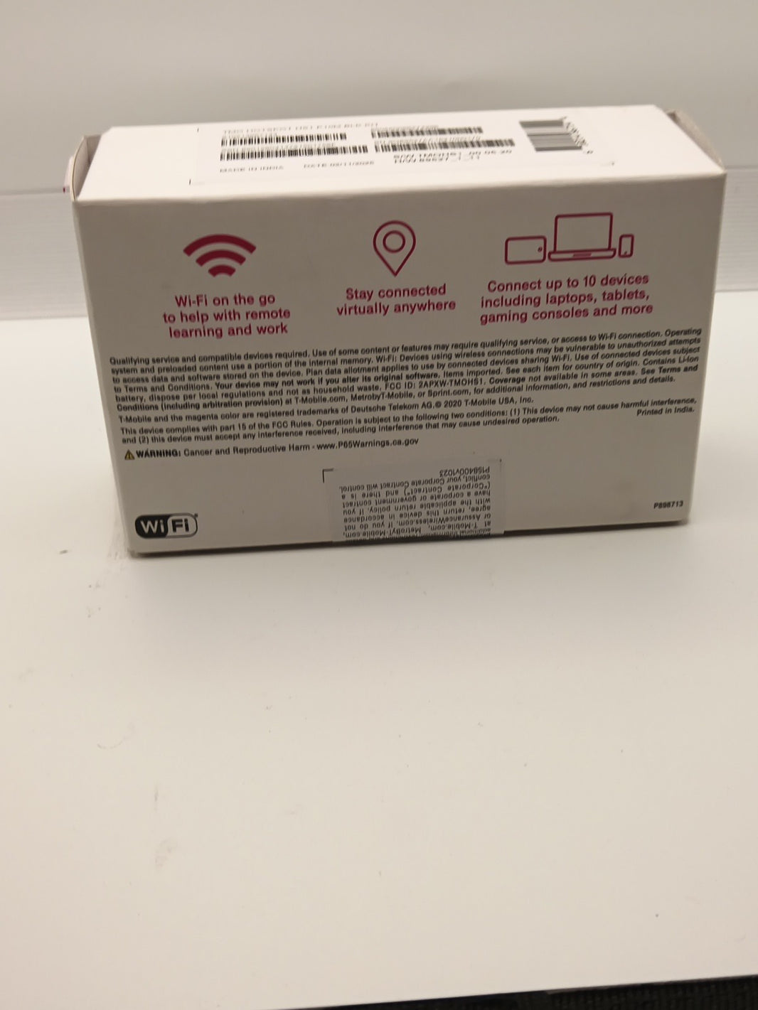 T-Mobile TMOHS1 4G LTE Portable Hotspot Connect 10 Devices 3000mAh New 1