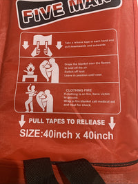 40x40 Fire Blanket - Five Man Brand4
