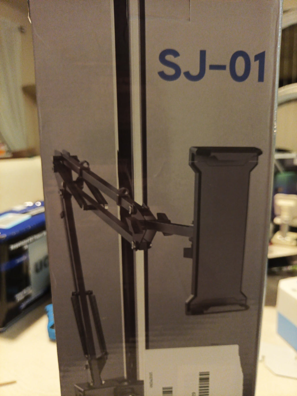 Universal Holder with Folding Long Arm Black. 0