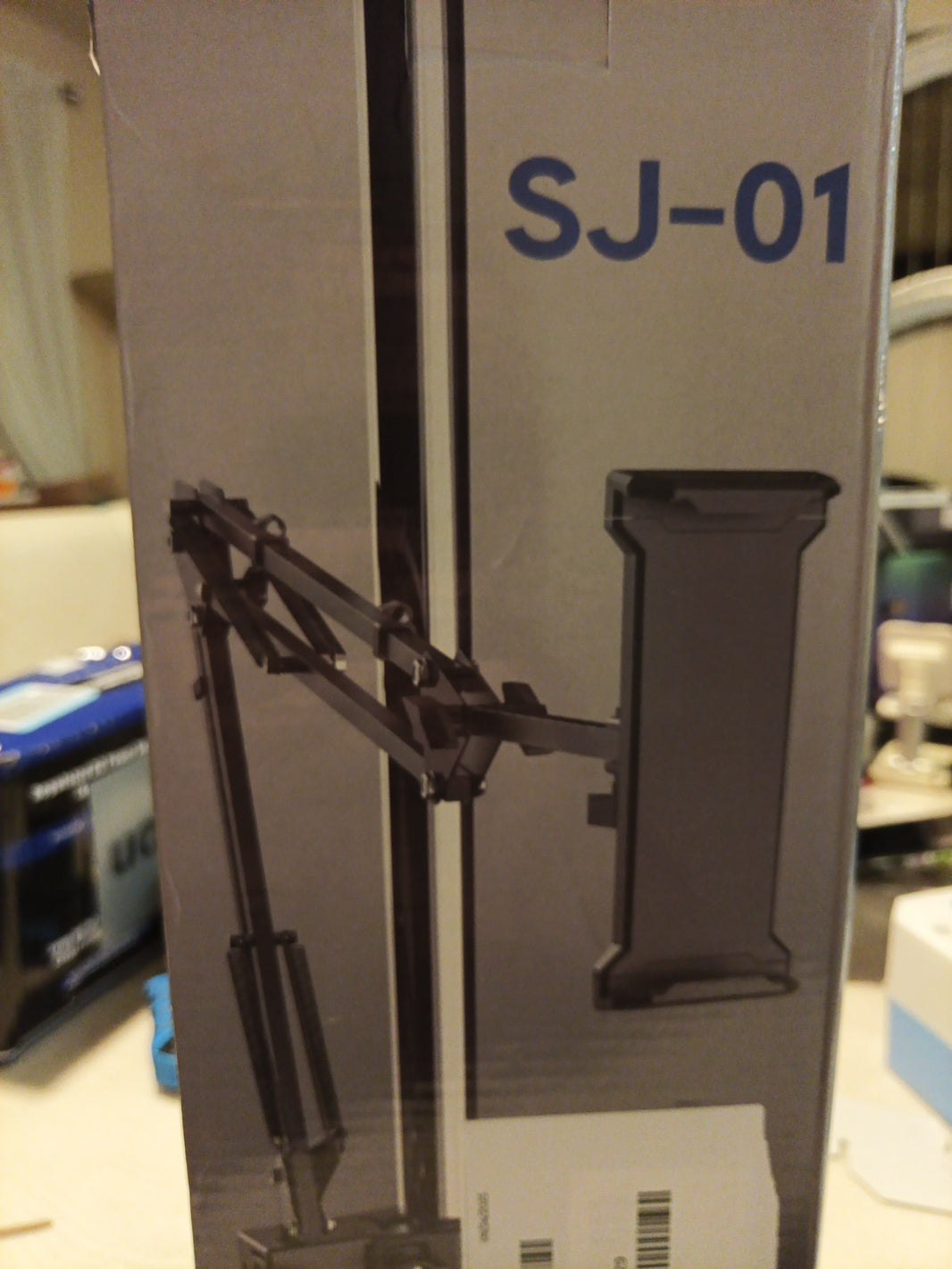 Universal Holder with Folding Long Arm Black. 0