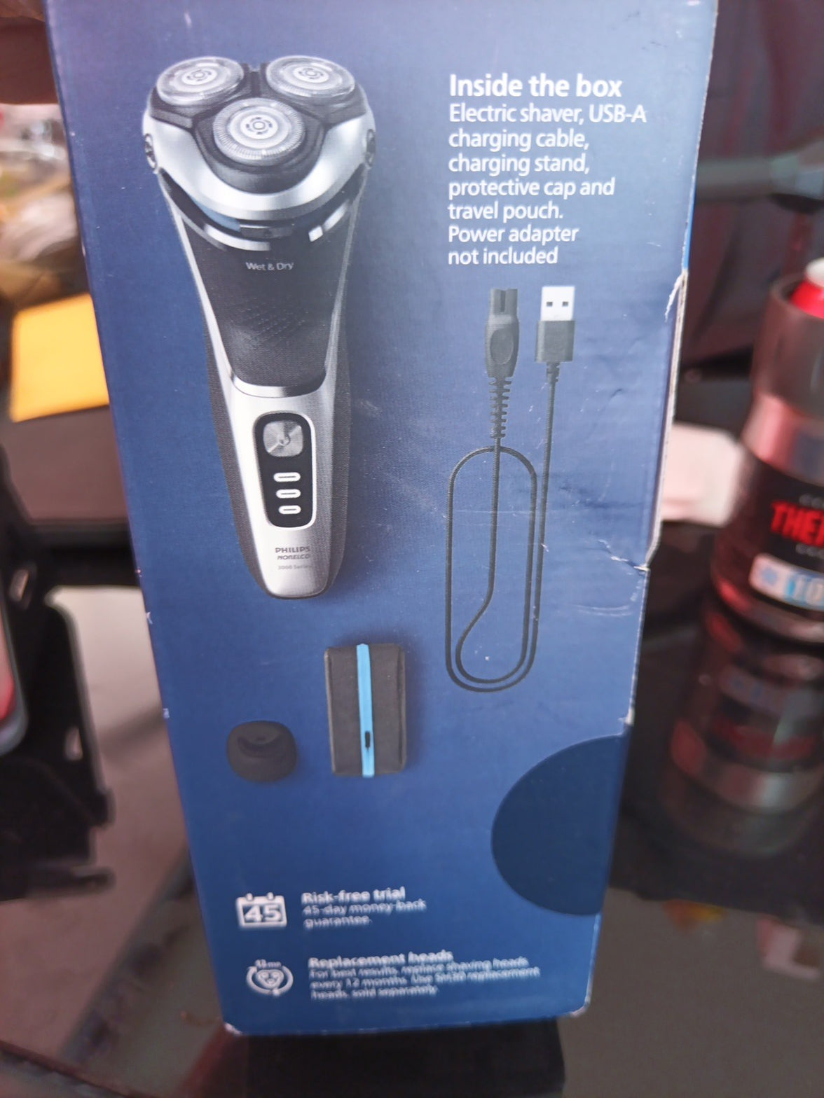 Shaver 3900 Rechargeable Wet & Dry Electric Shaver with Pop-up Trimmer Chargi...3