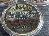 Set Of 6 Different America 250th Anniversary Commemorative Challenge Coin $ave!!8