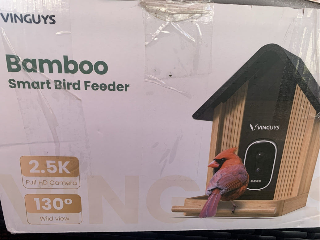 Vinguys 2k Bamboo Small Bird feeder, The Cadillac Of AI Bird Feeders0