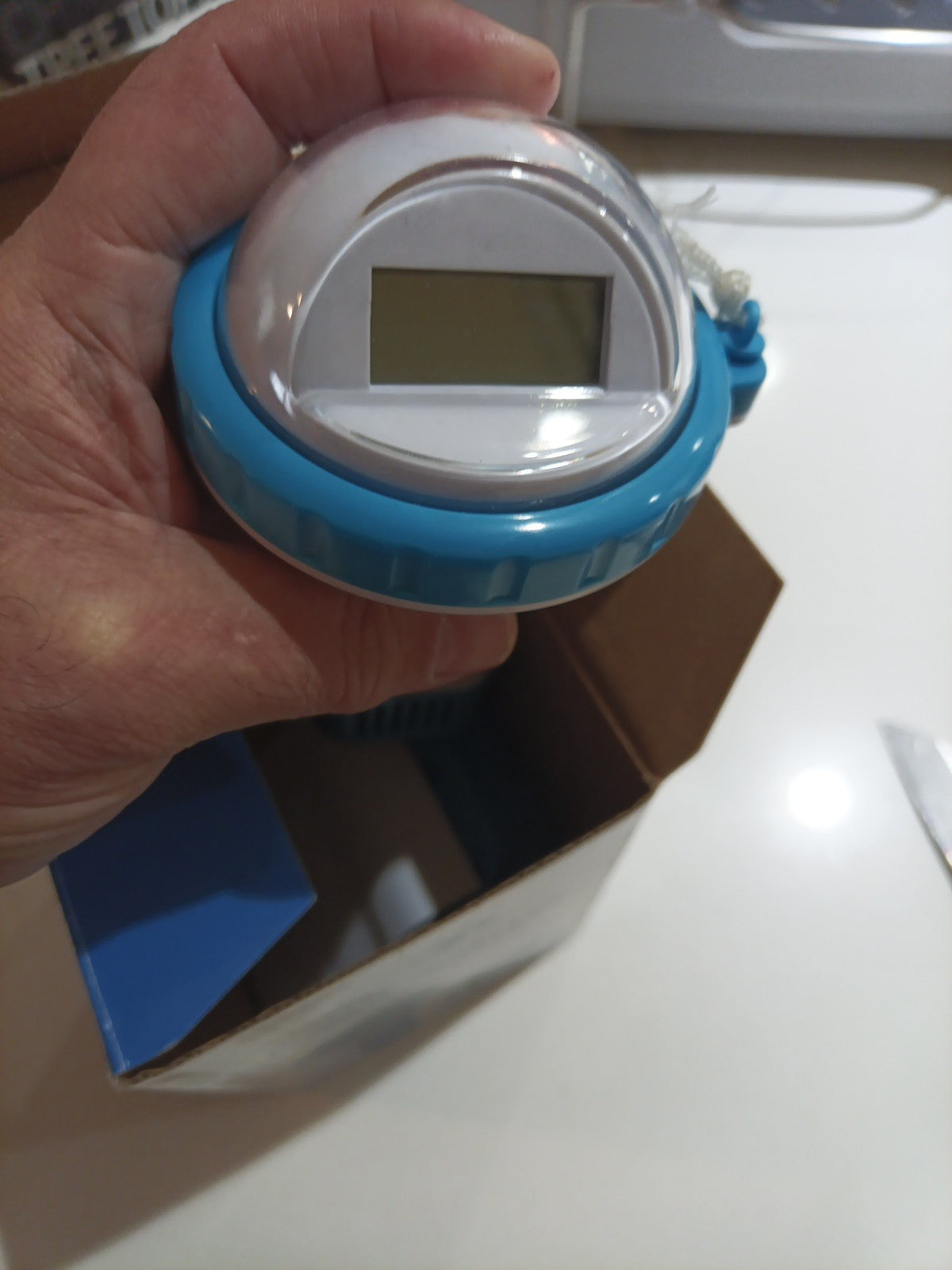 Wireless Pool Thermometer, Floating Easy Read,  Digital Thermo Blue Bay TH-DW014