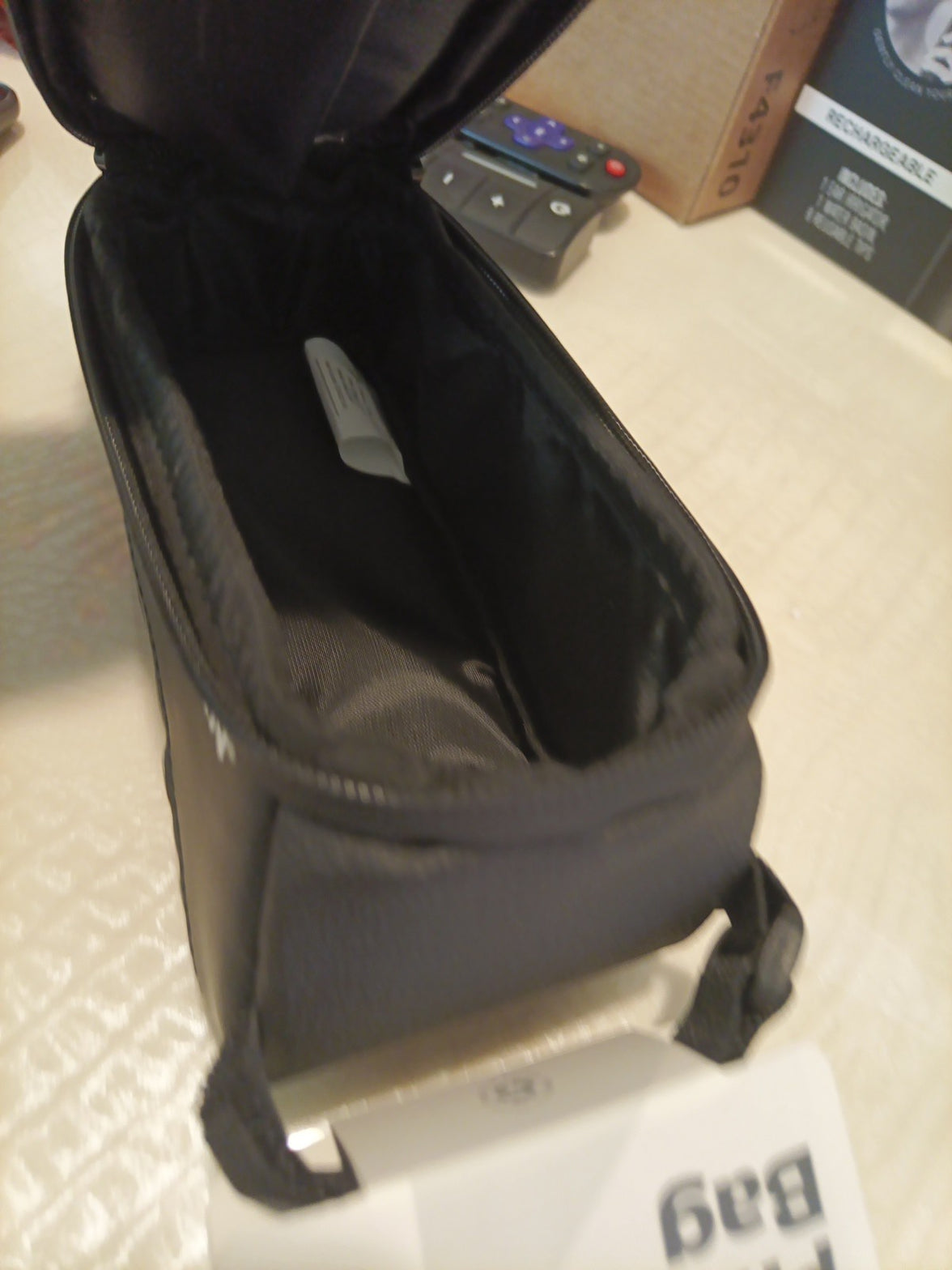 Schwinn Bicycle Bike Travel Bag Top Tube Phone Bag Zip Closure Black Cyclist New7