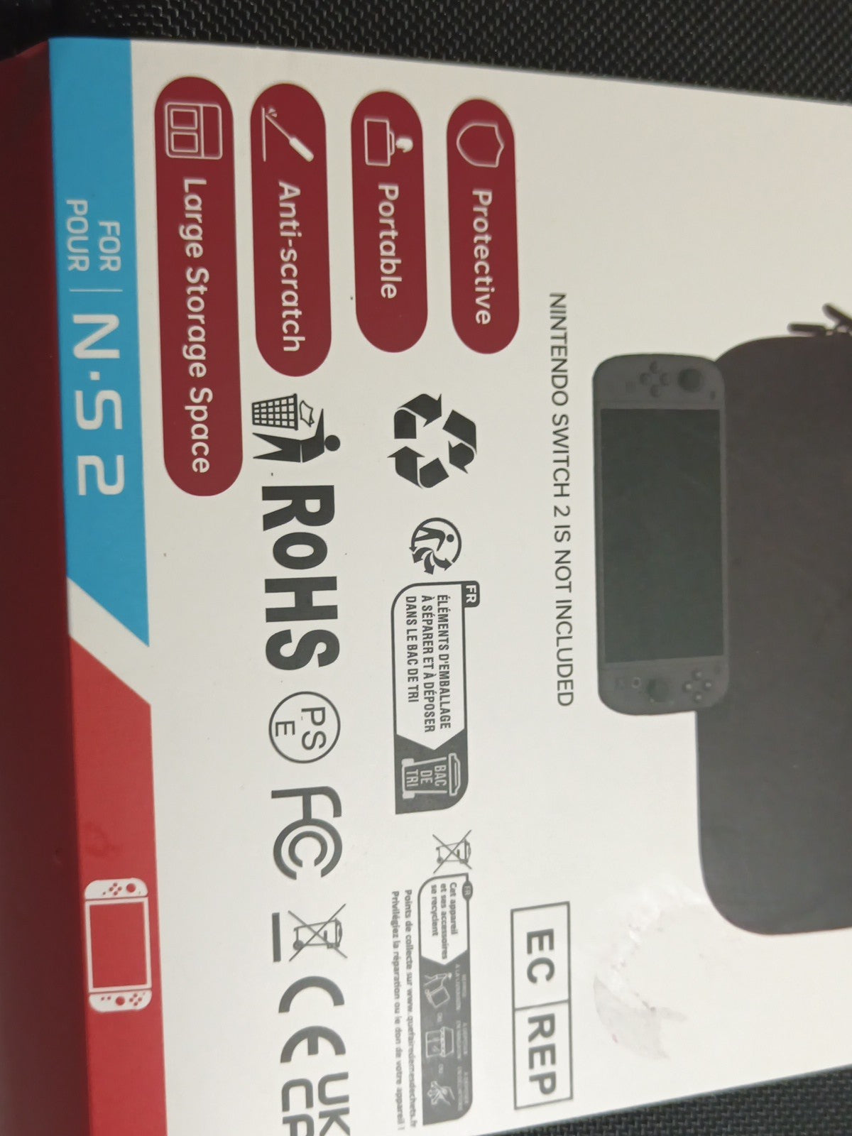 Nintendo Switch 2 Rugged Hard Shell Protective Carrying Case With Game Storage1