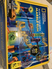 NATIONAL GEOGRAPHIC Glowing Marble Run – 80 Pc Construction Set No Book0
