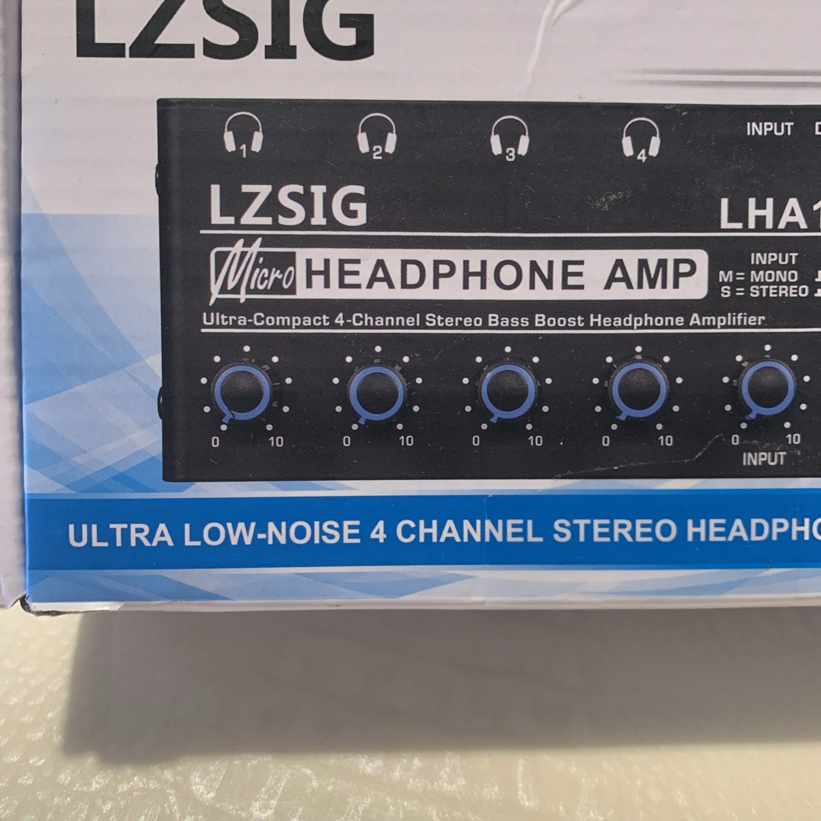 LZSIG Ultra Low Noise 4-Channel Stereo Headphone Amp. *New* [E2 33]1