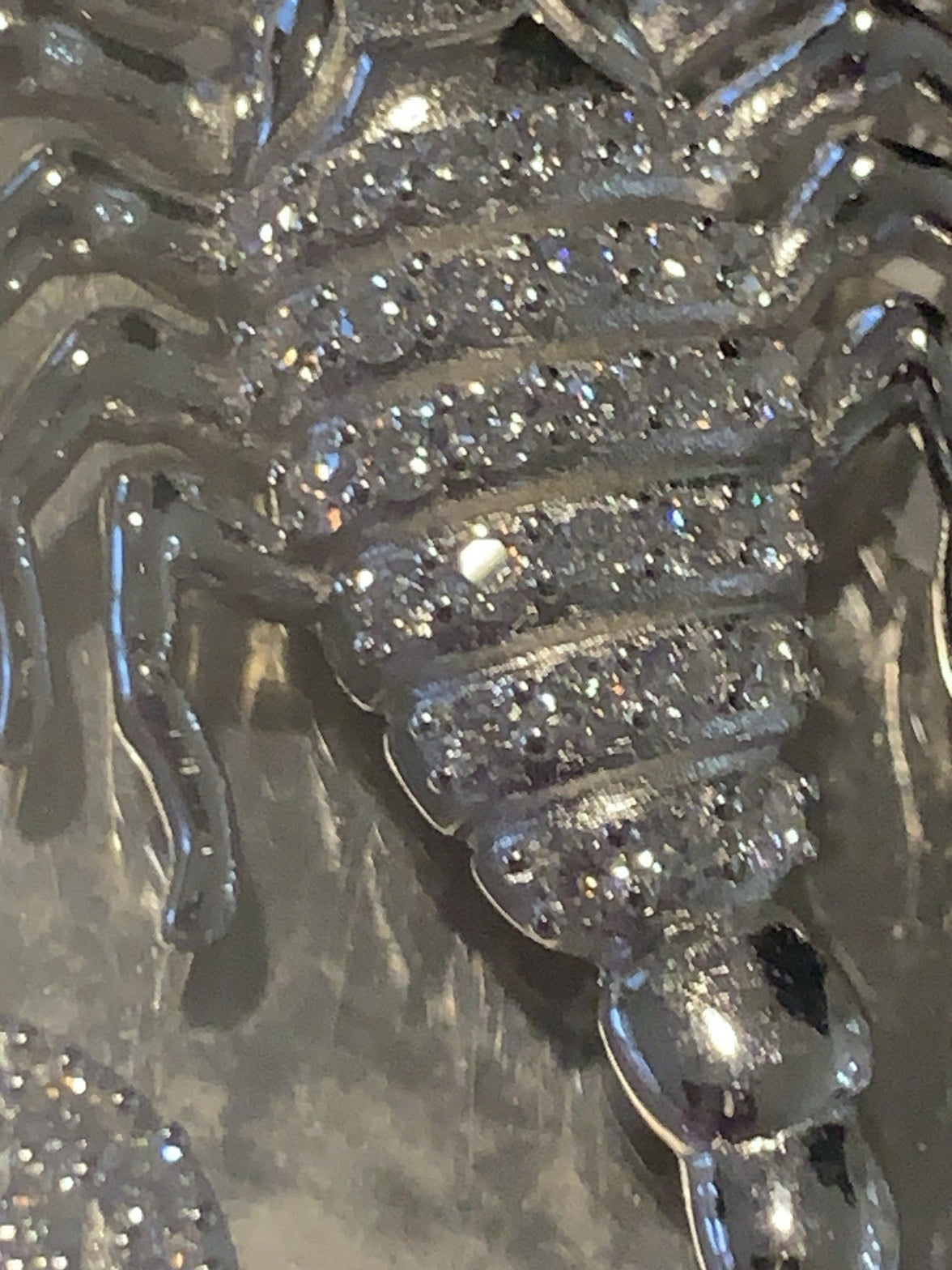 SCORPION CHARM | 3 CTW VVS D MOISSANITE Solid Sterling Silver 925. Weight .36 Oz18