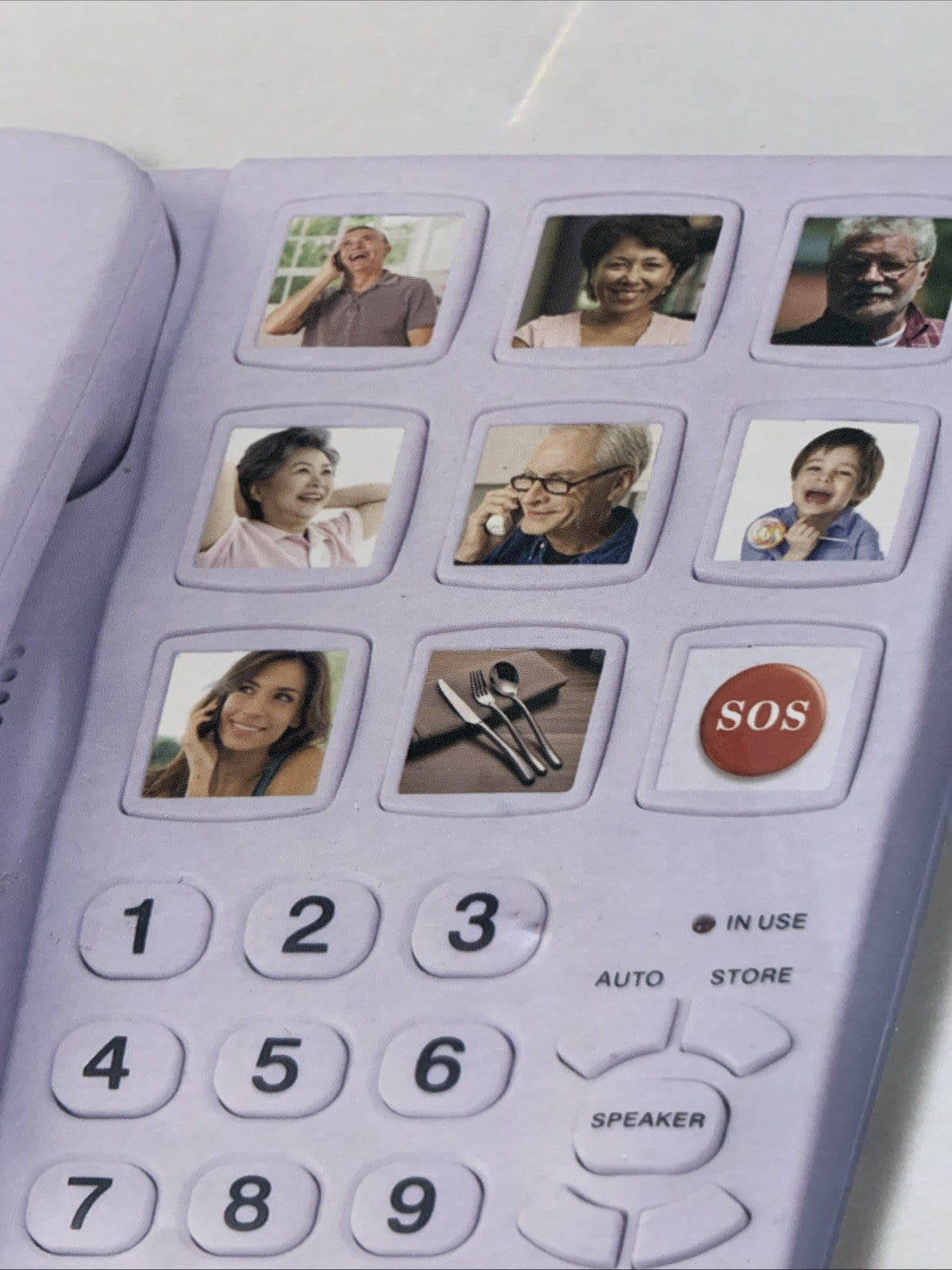 BIG BUTTON PHONE FOR SENIORS CORDED LANDLINE 9 SPEED DIAL Extra Load Ringer4