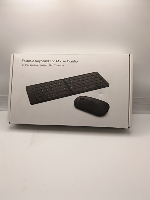 Edjo Foldable Full-Size Wireless Keyboard And Mouse Combo Travel Portable