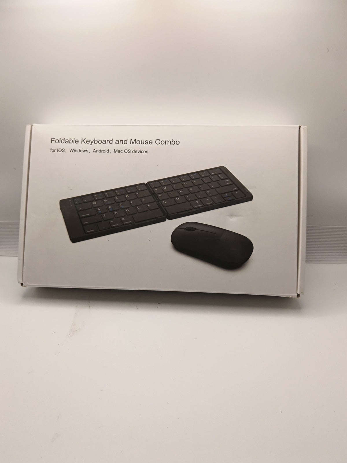 Edjo Foldable Full-Size Wireless Keyboard And Mouse Combo Travel Portable0