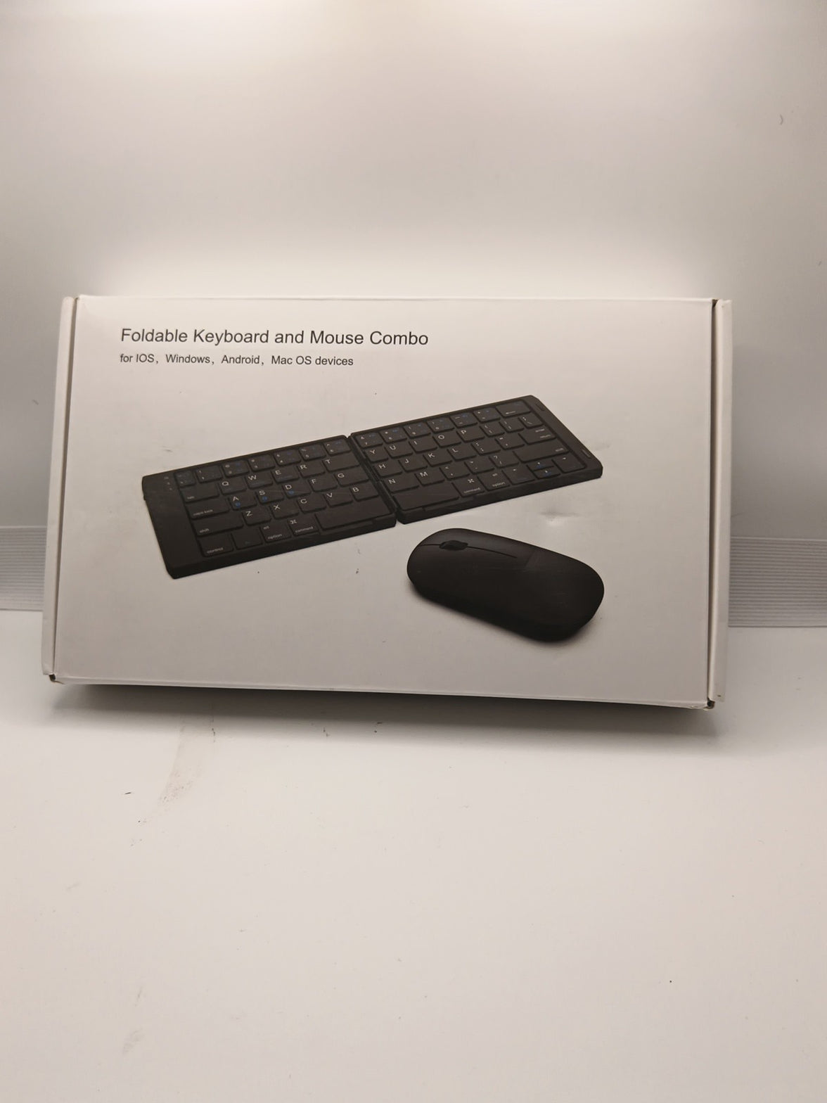 Edjo Foldable Full-Size Wireless Keyboard And Mouse Combo Travel Portable0