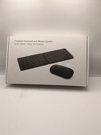 Edjo Foldable Full-Size Wireless Keyboard And Mouse Combo Travel Portable0