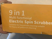 9 In 1 Electric Cleaning Spin Scrubber JY-701230W Brush W/ LCD Digital Display2