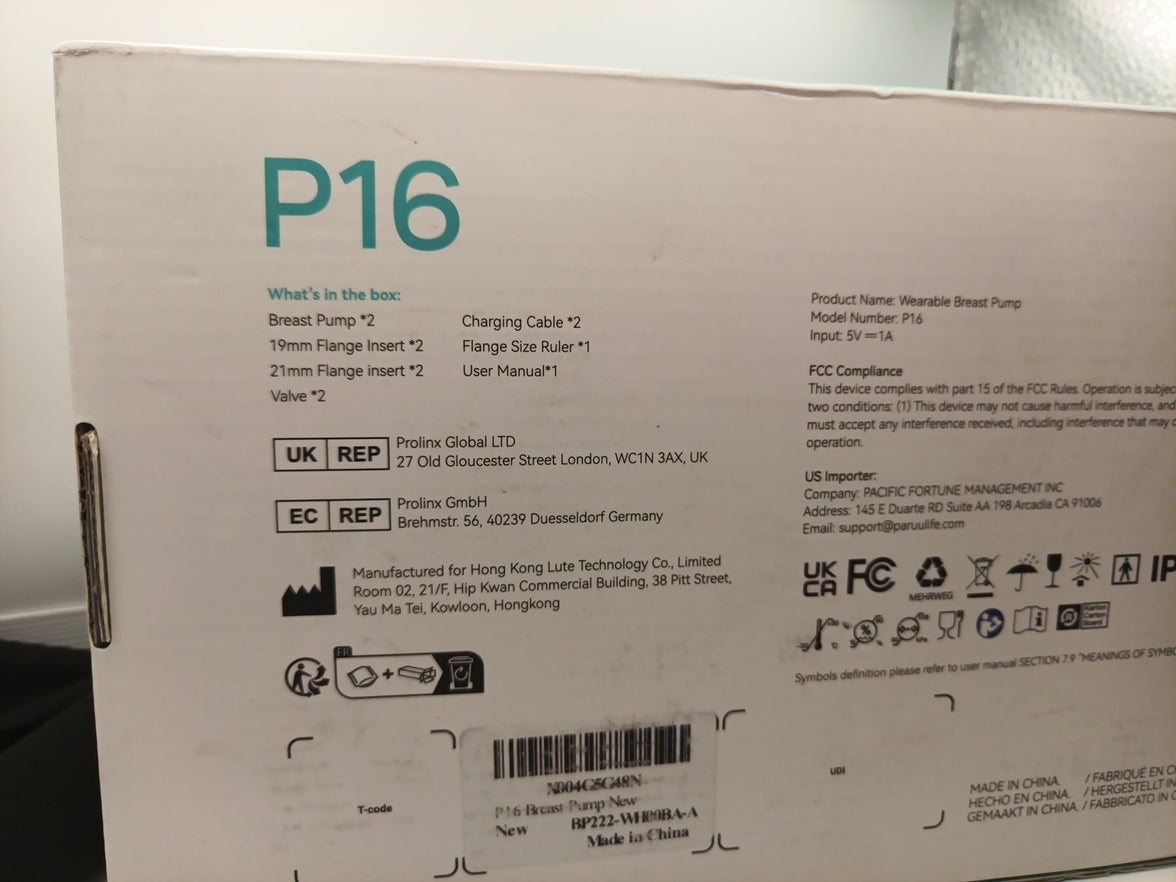 Paruu P16 Wearable Breast Pumps Pair2