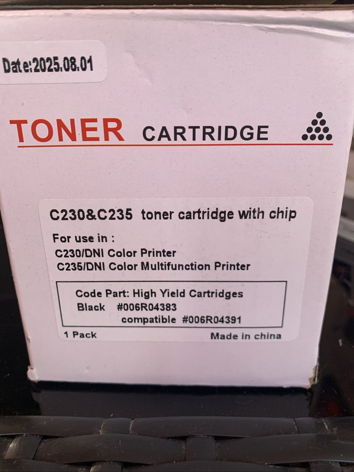 1 Pack C230 C235 Yellow Toner Cartridge for Xerox C230DNI C235 C235DNI Printers1