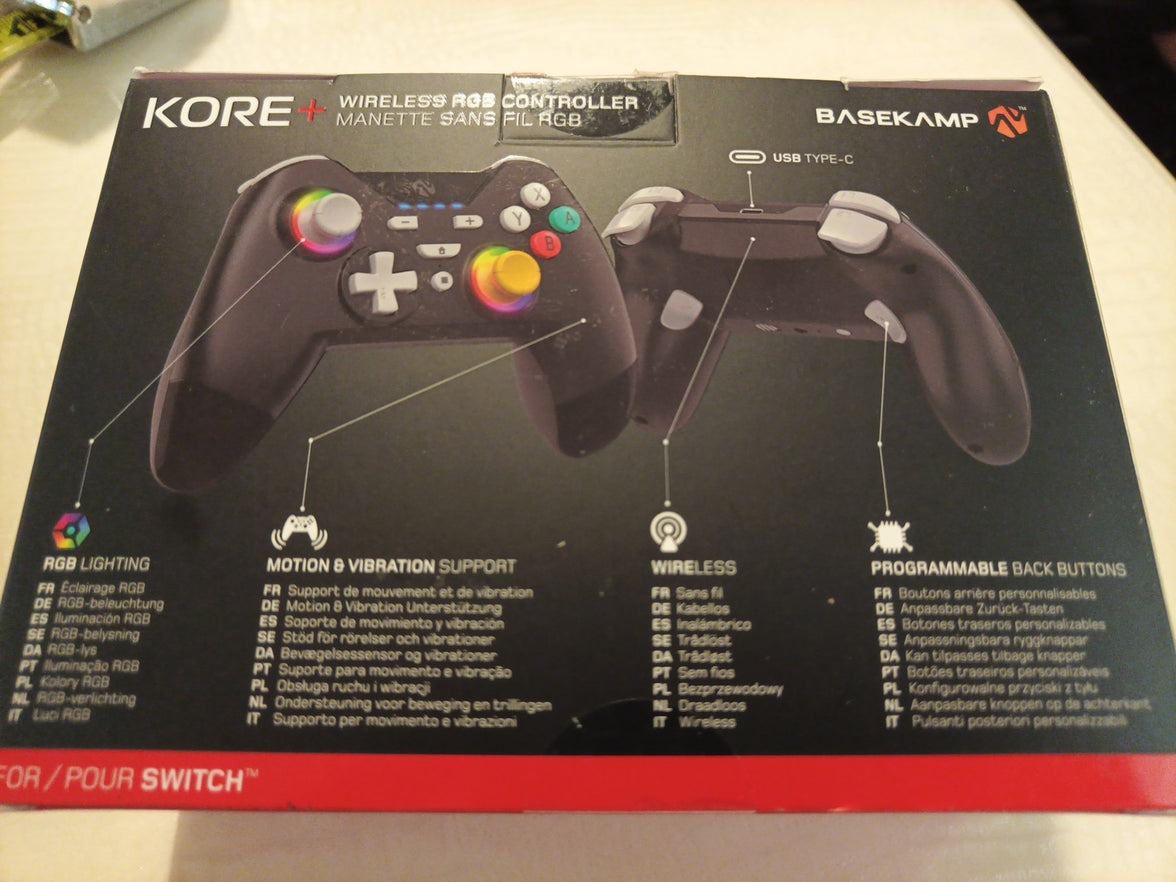Kore + Wireless Controller for PC and Cloud Gaming with Lumectra RGB Programable5