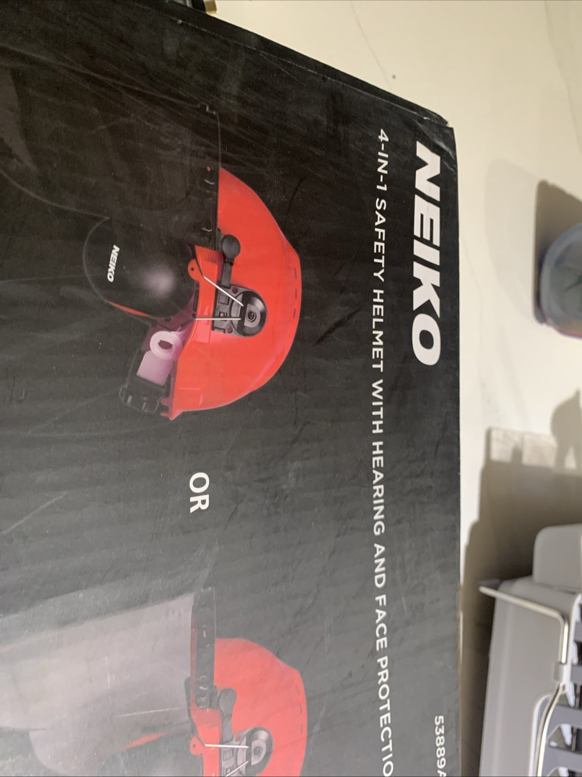 New Neiko 4-IN-1 Safety Helmet with Hearing and Face Protection in Origin Box3