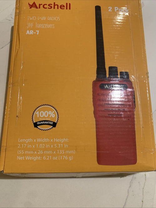 Arcshell AR-5 Black Li-ion Battery UHF Transceivers Two Way Radios 2 Pack0