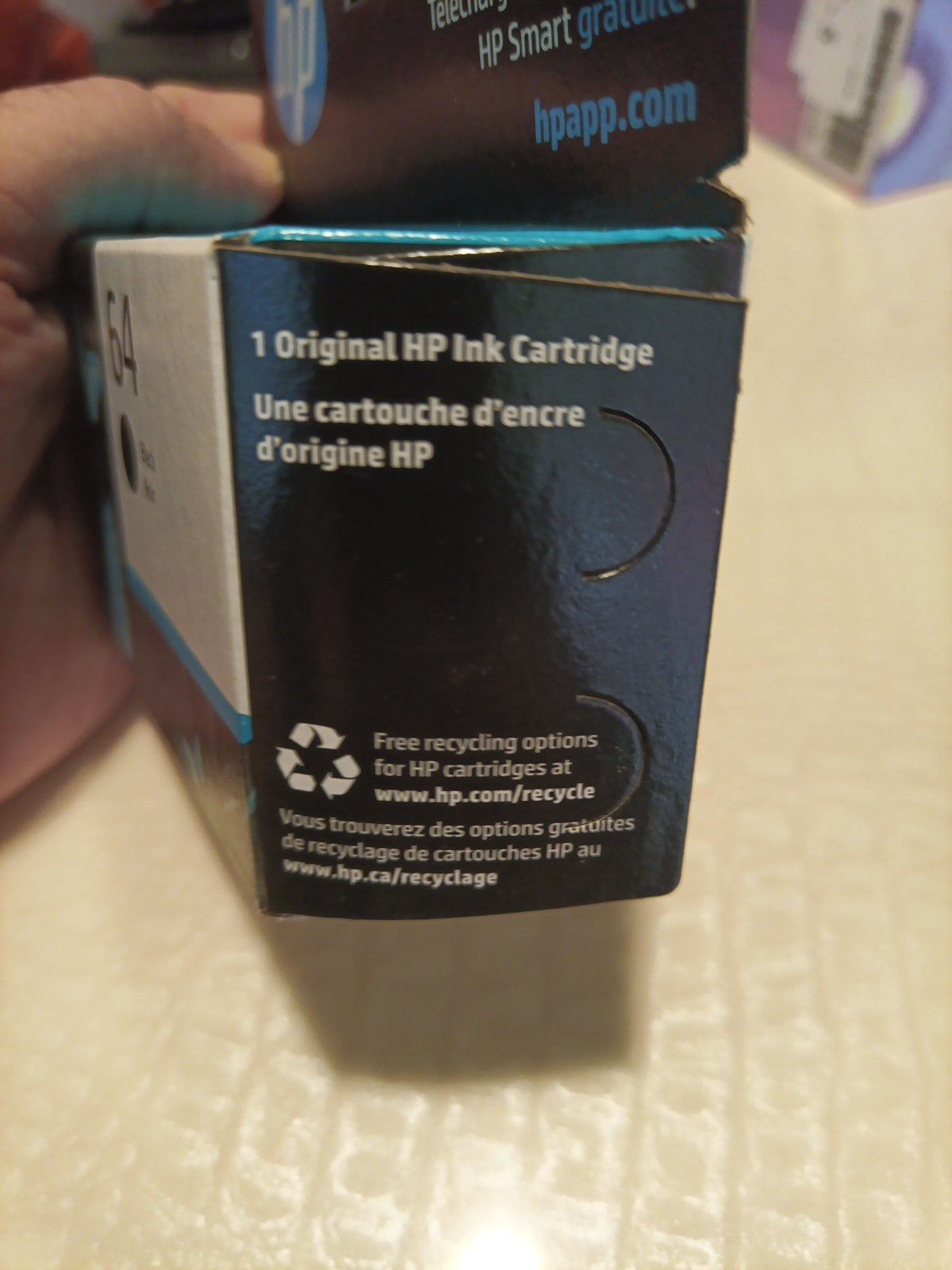 HP 64 Black Original Ink Cartridge Genuine BB 02/20271