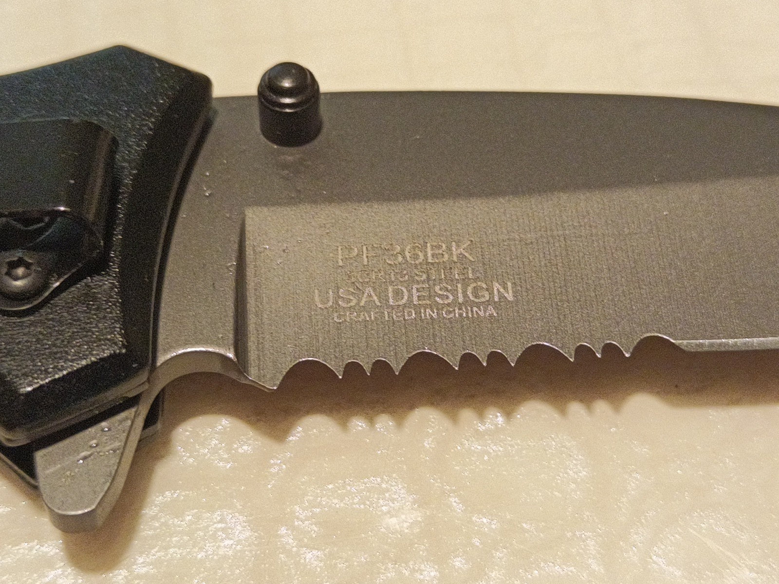 Black Power Ranger Pocket Knife Spring Assisted EDC Blade, Glass Breaker & Seatb2