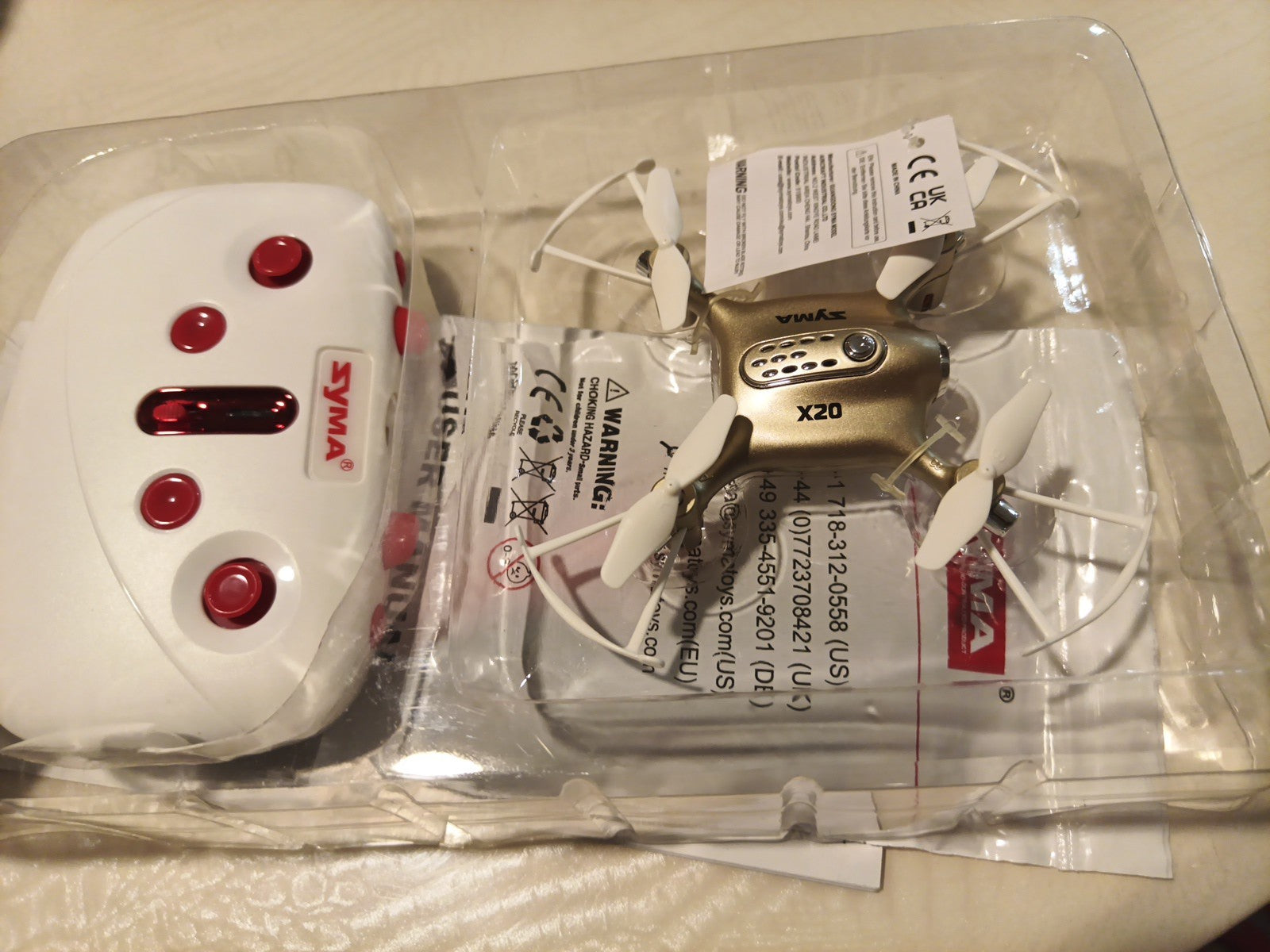 NEW Syma X20 Pocket Drone 4 Channel Remote Control Quadcopter in Blue5