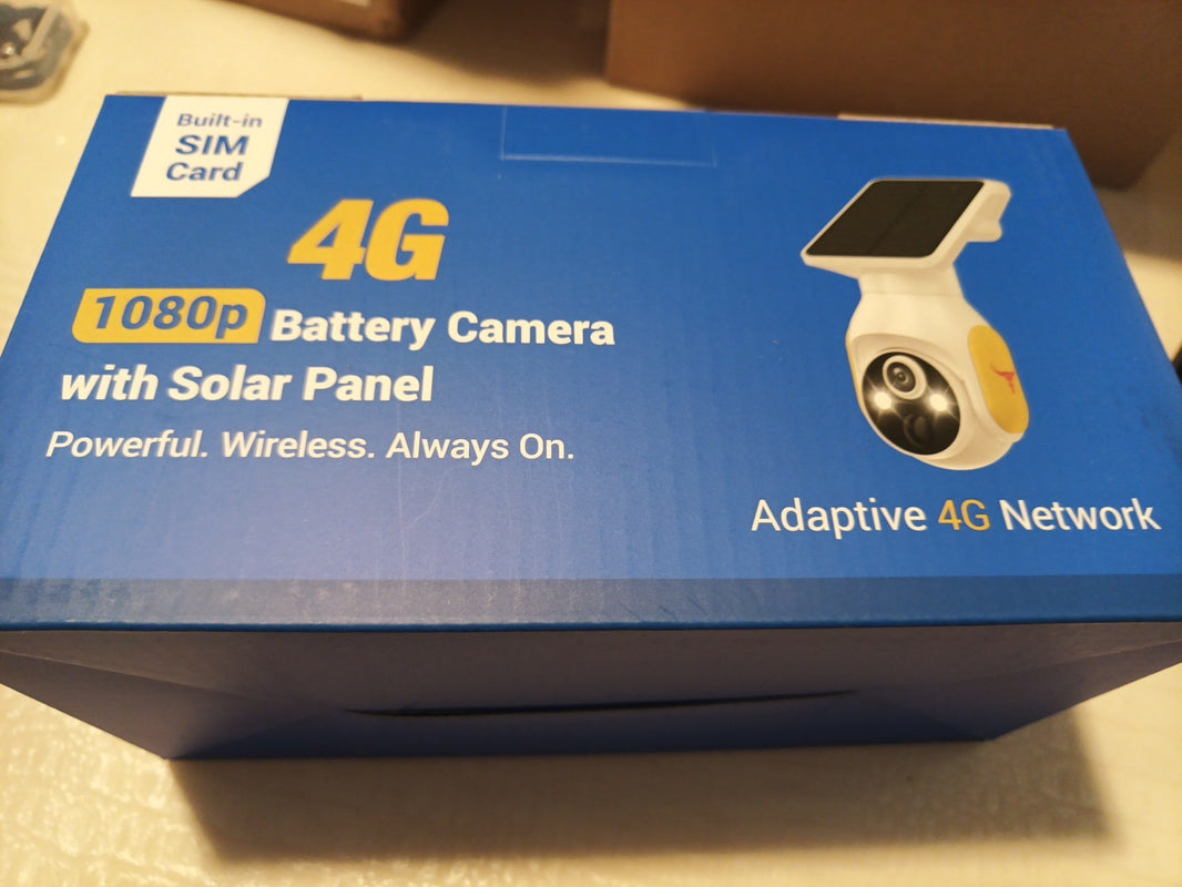 Solar-Powered 1080p WiFi Battery Camera, Security Cameras Wireless Outdoor 4G0