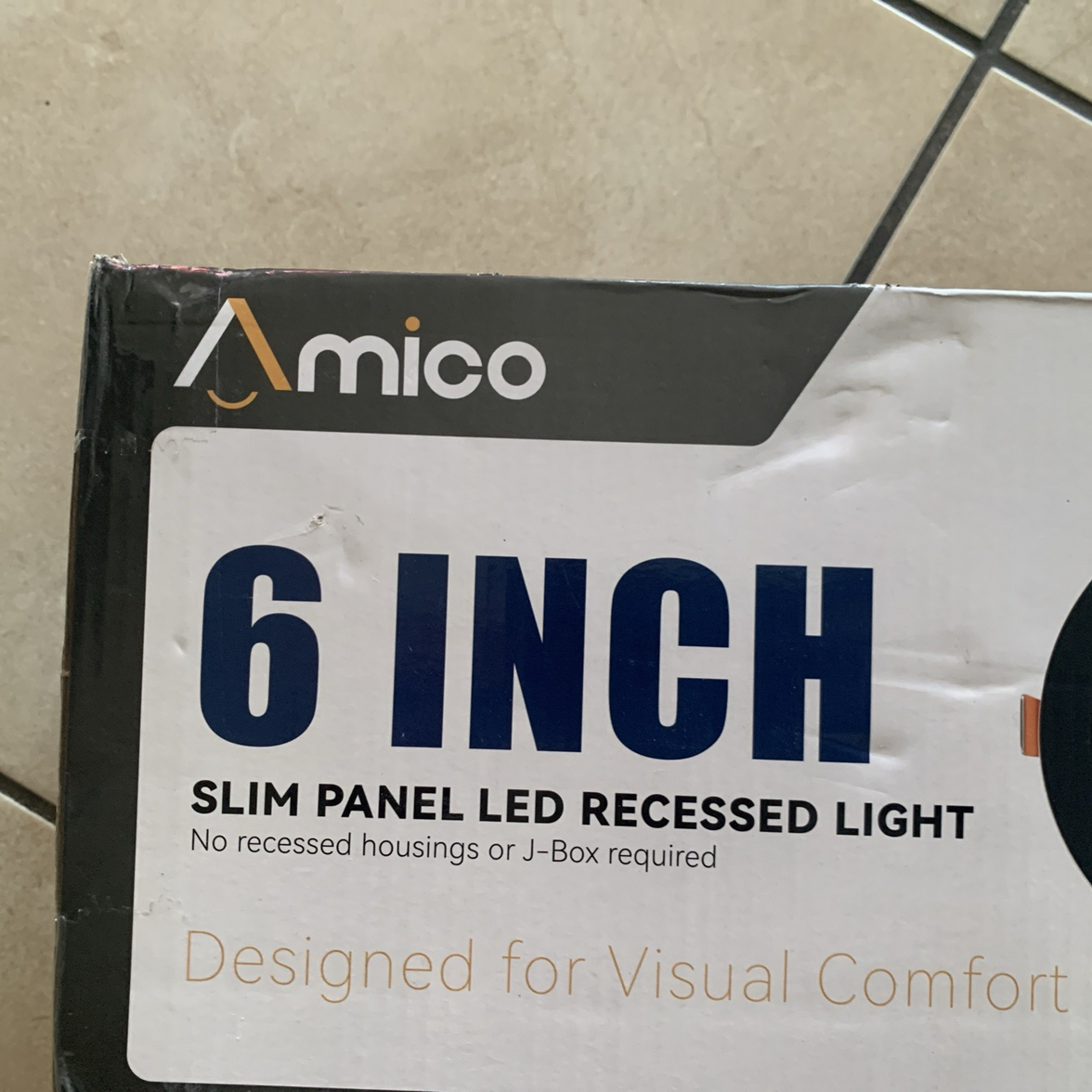Amico 12 Pack 6 Inch Slim Panel LED Recessed Lights 5CCT 2700K-5000K  3