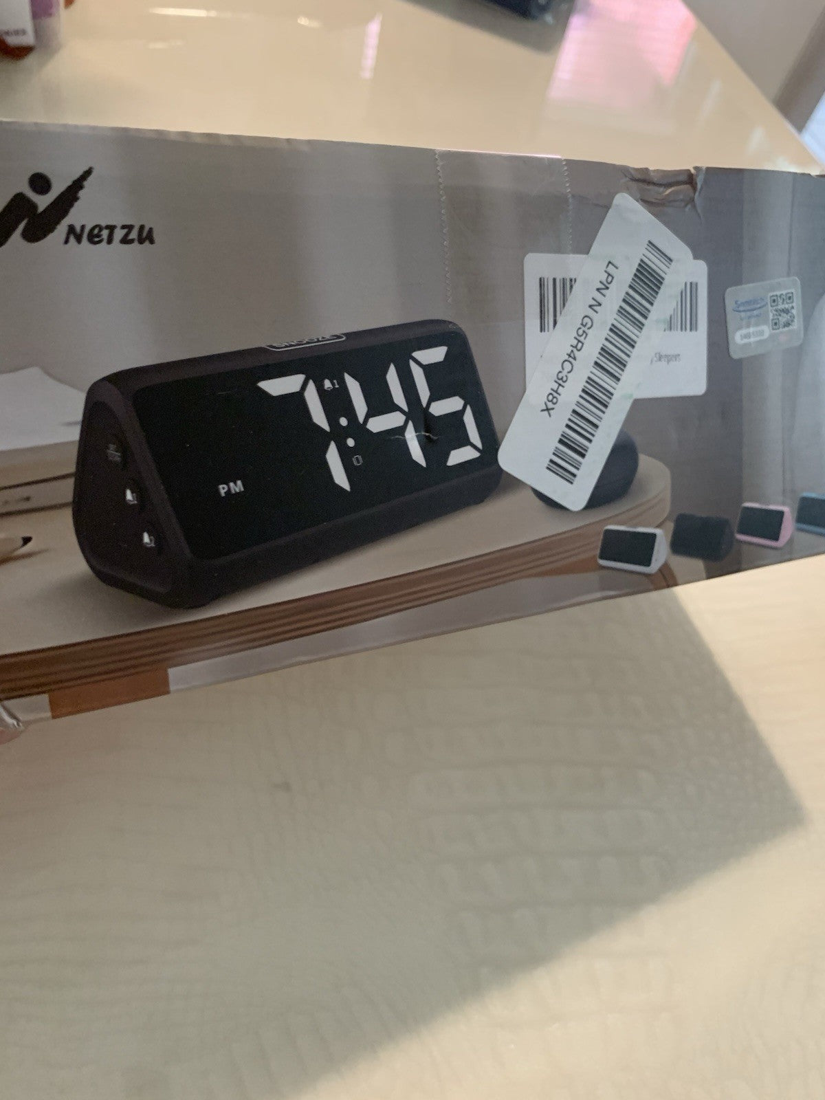 Alarm Clock With Vibrating Pad For Under Pillow, Multiple Color Lights Choices19