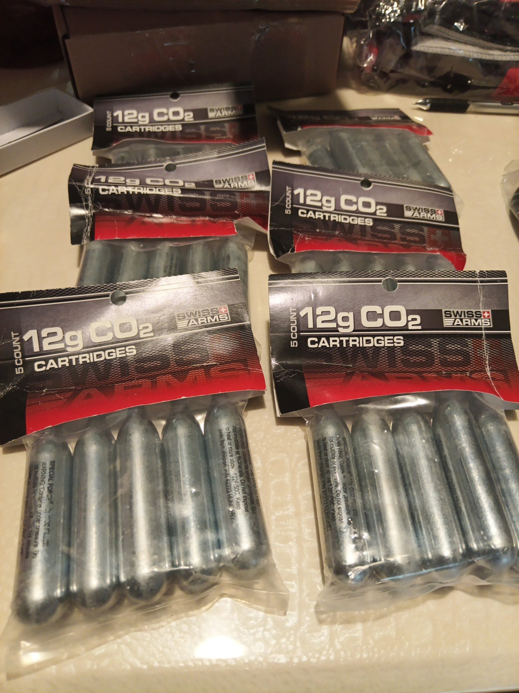 CO2 Cartridges for Air Rifles and Air Pistols, 12-gram C02, Lot Of 300