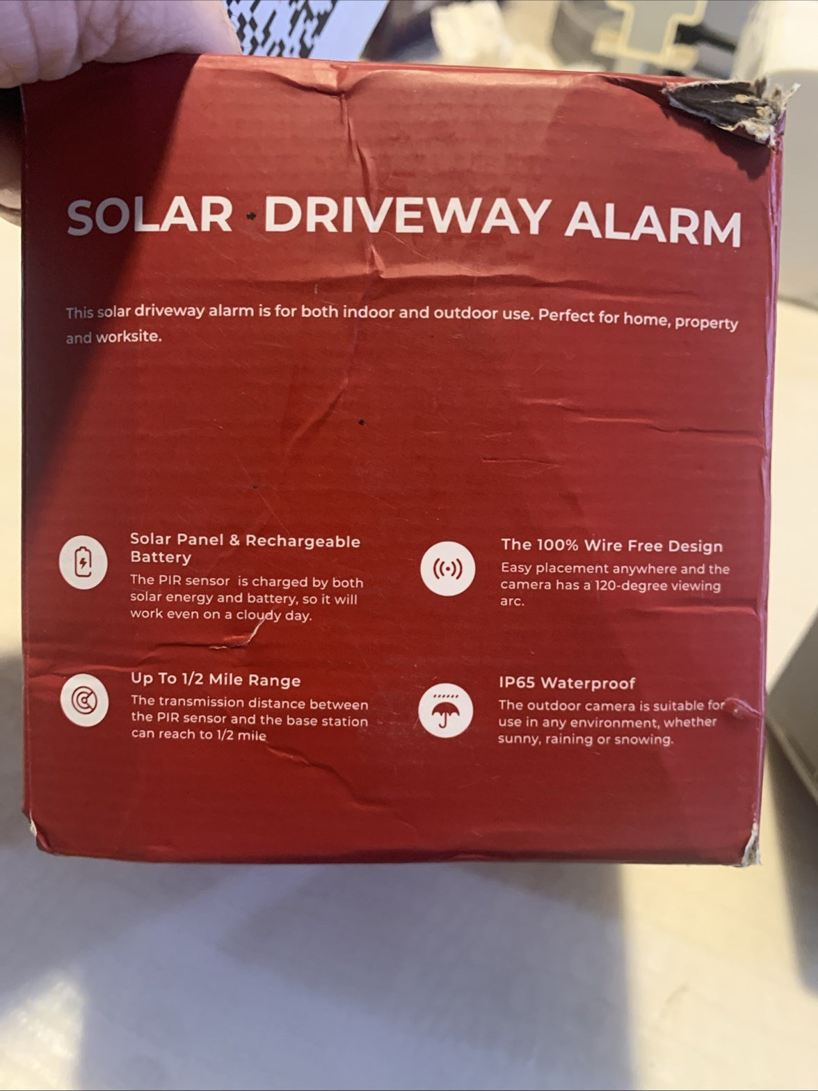 eMACROS 1/2 Mile Long Range Solar Wireless Driveway Alarm Outdoor, Wi-Fi11