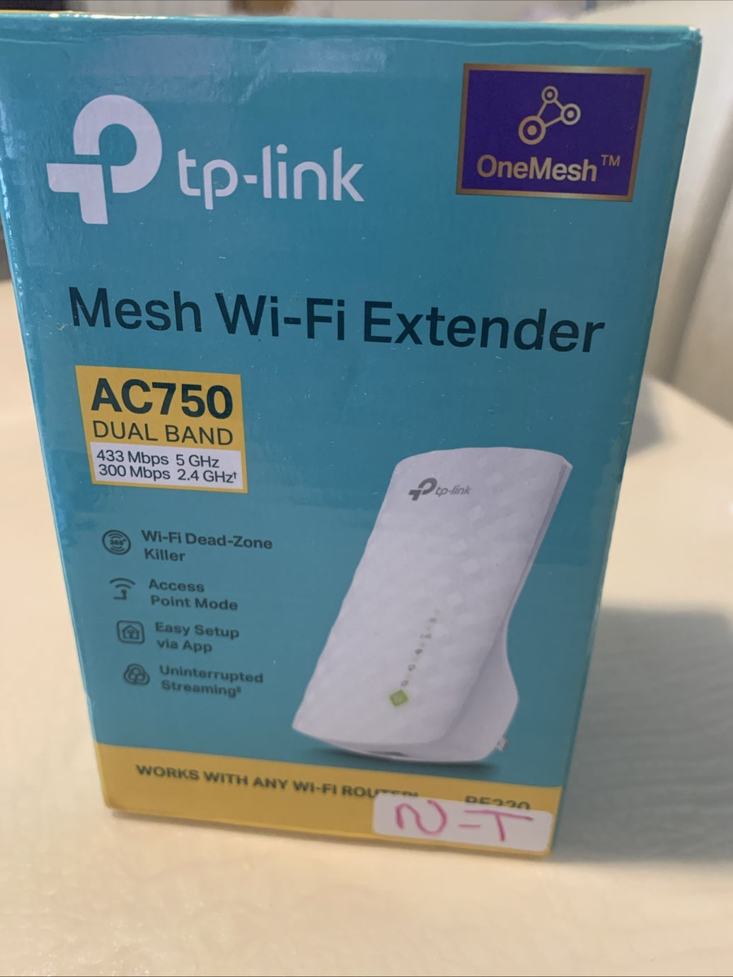 New TP-Link Mesh Wi-Fi Extender AC750 Dual Band RE2200