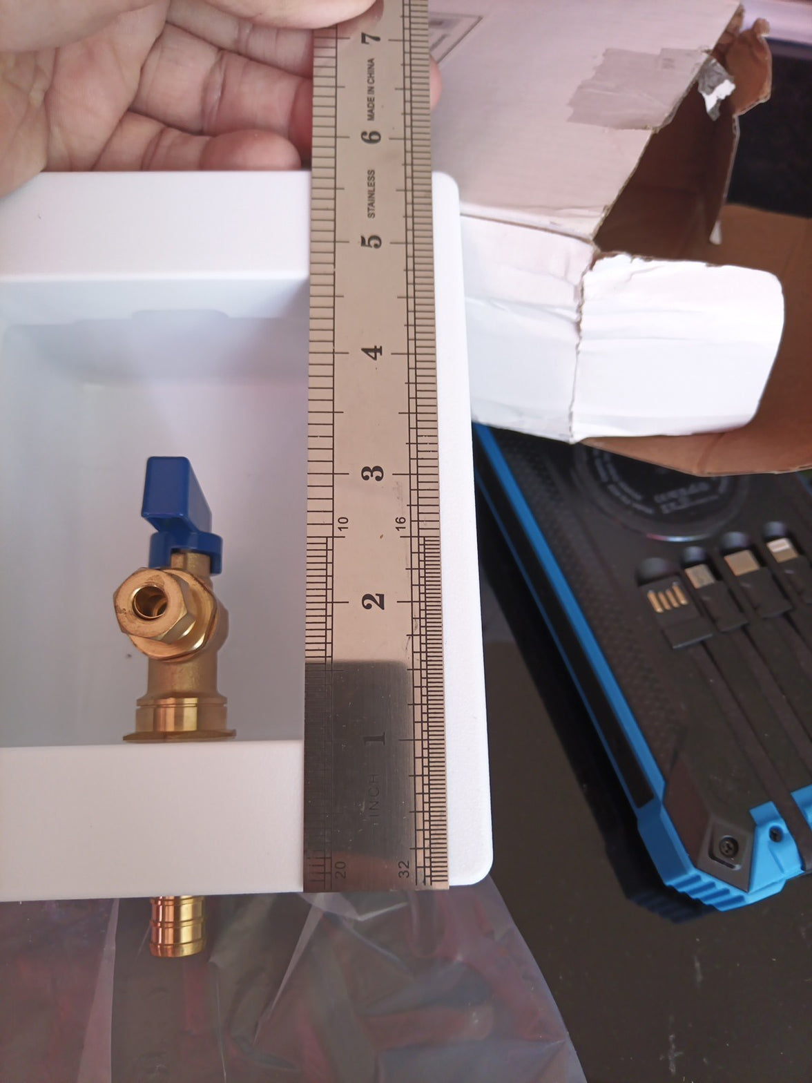  Universal Ice Maker Box,1/2-Inch Inlet with Installed 1/4 Regular Pex Crimp4