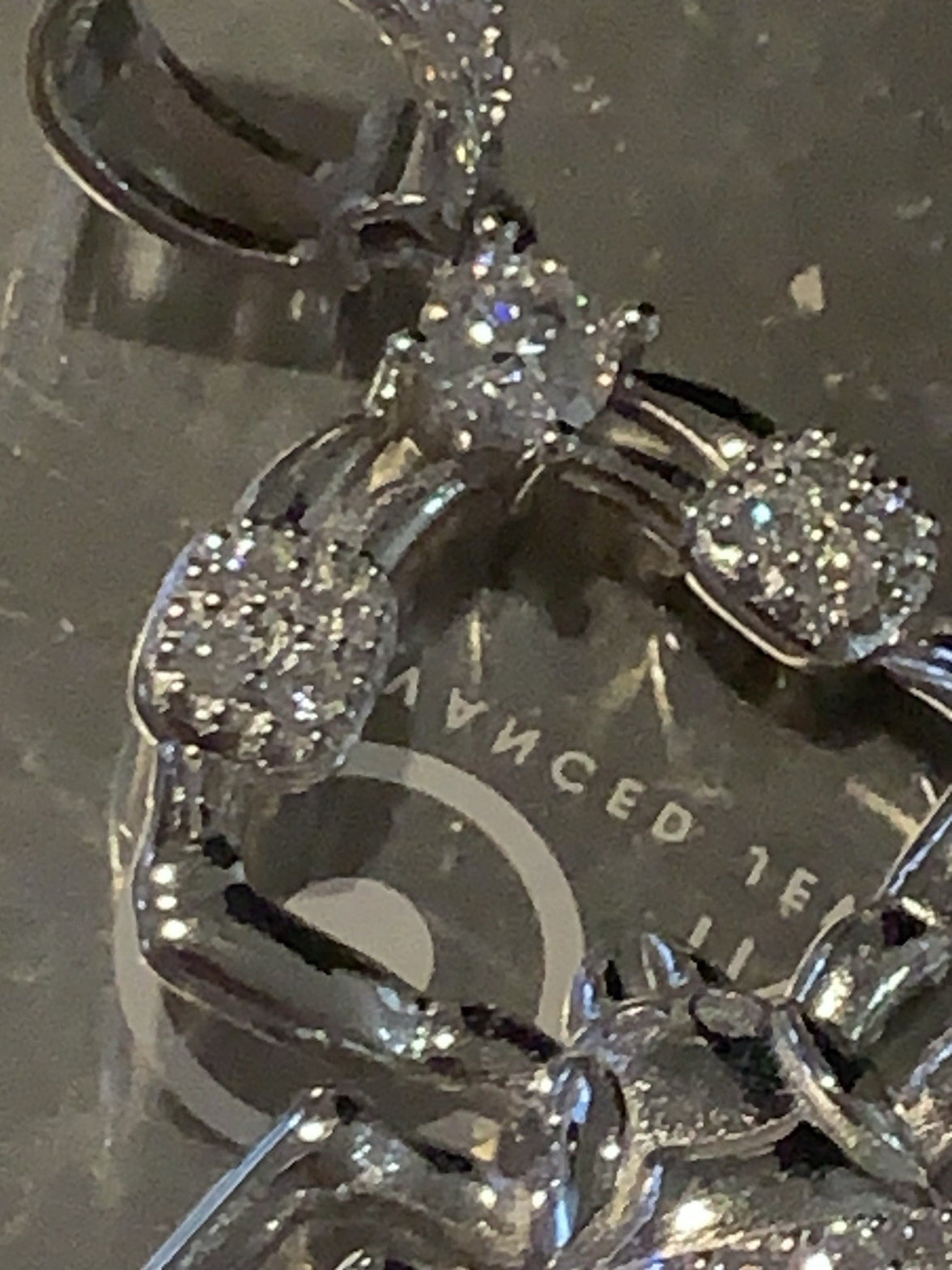 SCORPION CHARM | 3 CTW VVS D MOISSANITE Solid Sterling Silver 925. Weight .36 Oz20