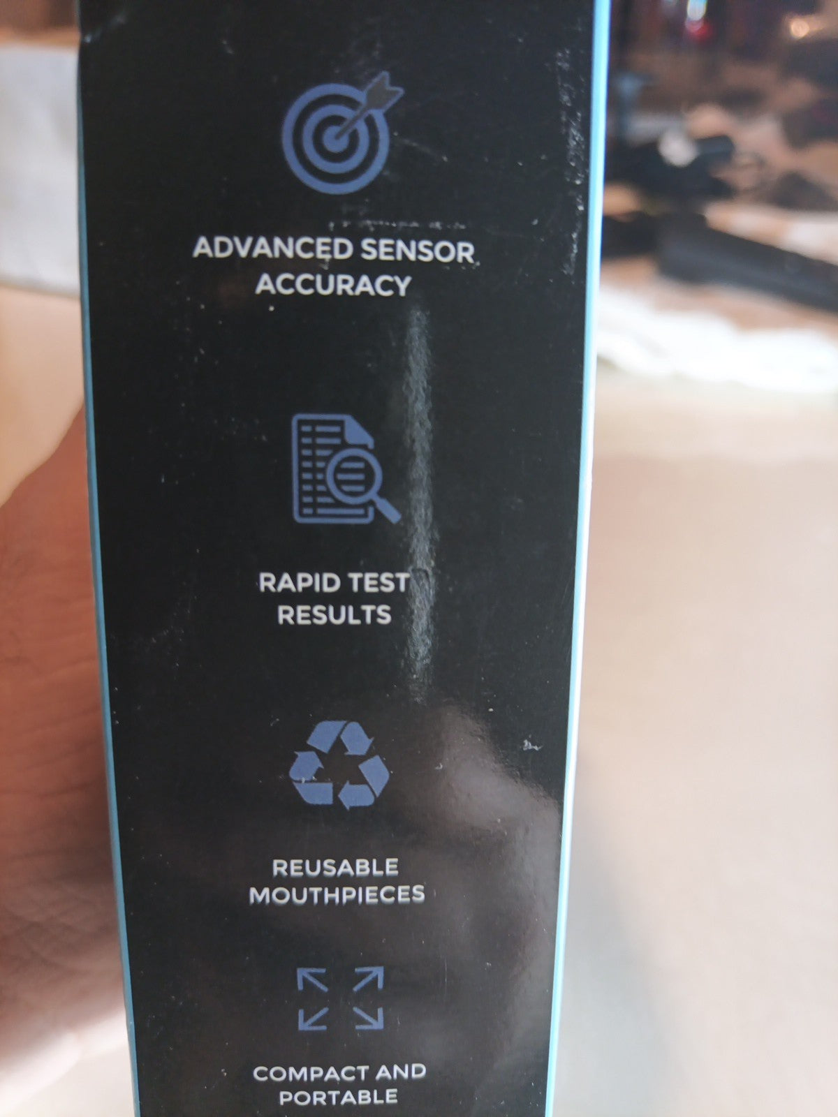 Professional Breathalyzer, With Disposable Mouth Pieces, Black, With Case1